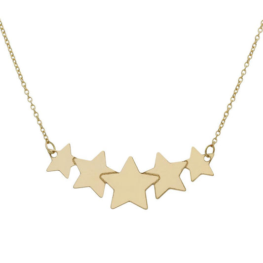 Gargantilla Estrellas Oro 18k